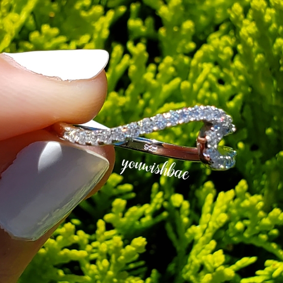 Wave Ring Sterling Silver Size 10 Diamond Summer - Picture 5 of 5